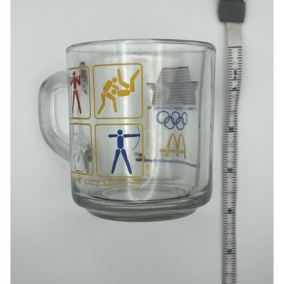 Vintage 1984 McDonalds Los Angeles Olympic Glass Coffee Mug - Picture 5 of 5